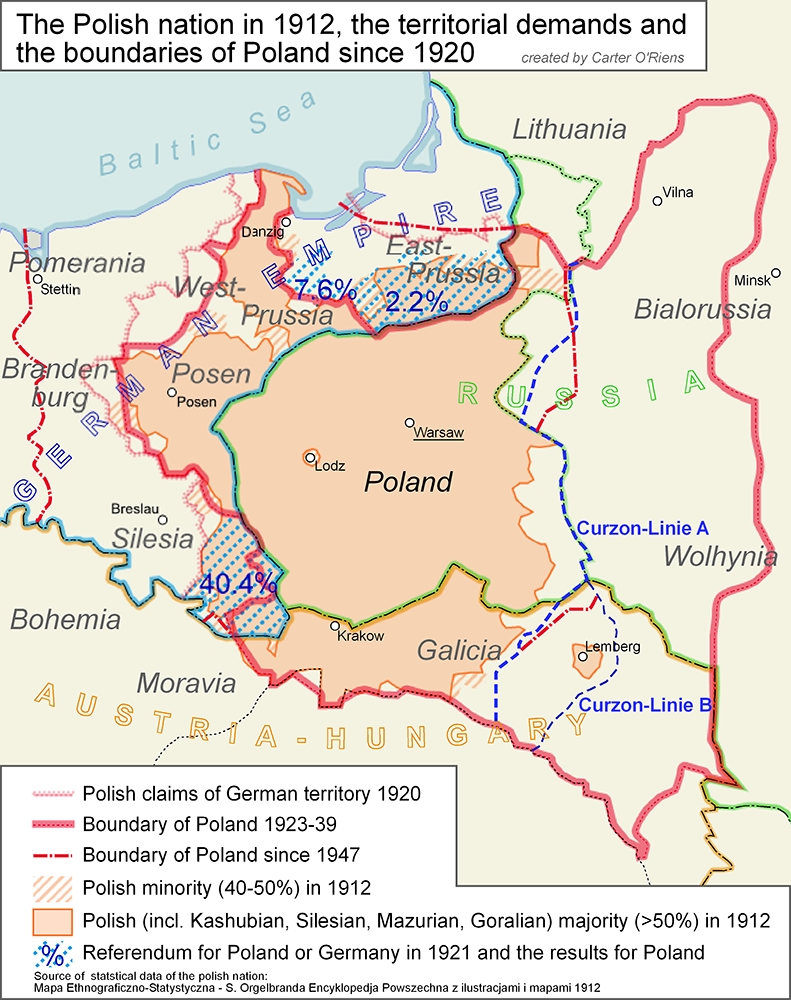 Map of Curzon line, ethnic divisions 1912, borders.jpg